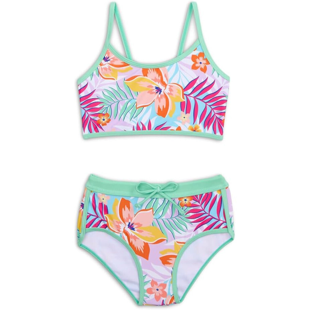Appaman Stella Swim Shorts Set Kids 8 Retro Tropics Stretch Swimwear RED111